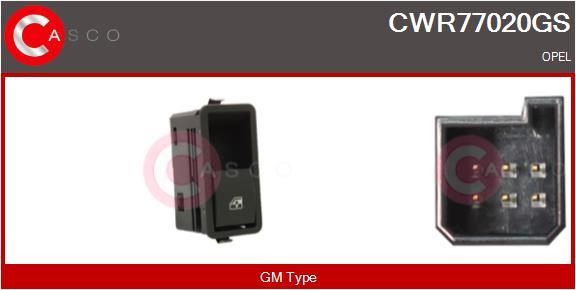 Casco CWR77020GS Кнопка склопідіймача CWR77020GS: Купити в Україні - Добра ціна на EXIST.UA!