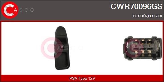 Casco CWR70096GS Кнопка склопідіймача CWR70096GS: Приваблива ціна - Купити в Україні на EXIST.UA!
