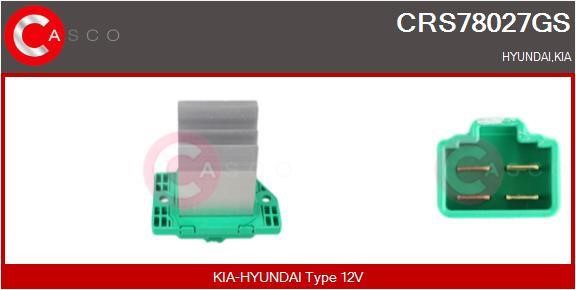 Casco CRS78027GS Резистор, компресор салону CRS78027GS: Купити в Україні - Добра ціна на EXIST.UA!