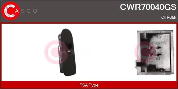 Casco CWR70040GS Кнопка склопідіймача CWR70040GS: Купити в Україні - Добра ціна на EXIST.UA!