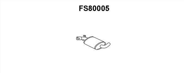Faurecia FS80005 Проміжний глушник FS80005: Купити в Україні - Добра ціна на EXIST.UA!
