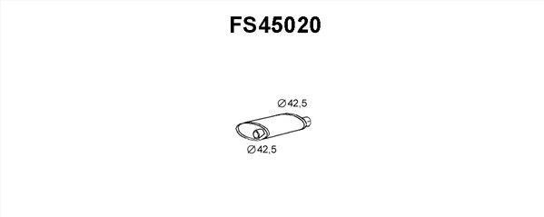 Faurecia FS45020 Проміжний глушник FS45020: Купити в Україні - Добра ціна на EXIST.UA!