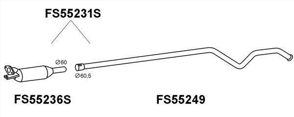 Faurecia FS55231S Протисажний/пиловий фільтр, система відведення ВГ FS55231S: Купити в Україні - Добра ціна на EXIST.UA!