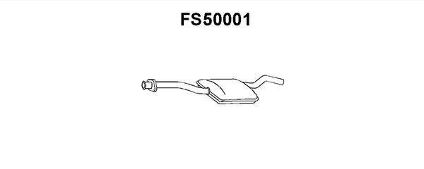 Faurecia FS50001 Проміжний глушник FS50001: Купити в Україні - Добра ціна на EXIST.UA!