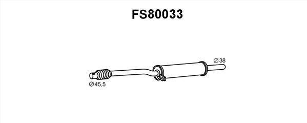 Faurecia FS80033 Проміжний глушник FS80033: Купити в Україні - Добра ціна на EXIST.UA!