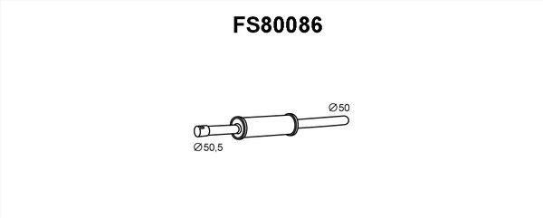 Faurecia FS80086 Додатковий глушник FS80086: Купити в Україні - Добра ціна на EXIST.UA!