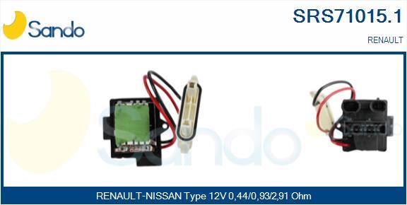 Sando SRS71015.1 Резистор, компресор салону SRS710151: Купити в Україні - Добра ціна на EXIST.UA!