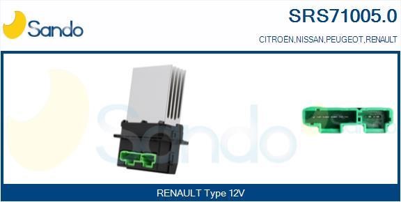 Sando SRS71005.0 Резистор, компресор салону SRS710050: Приваблива ціна - Купити в Україні на EXIST.UA!