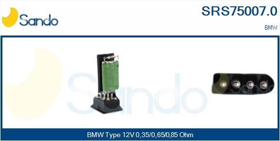 Sando SRS75007.0 Резистор, компресор салону SRS750070: Купити в Україні - Добра ціна на EXIST.UA!