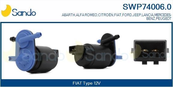Sando SWP74006.0 Насос подачі води для миття, система склоочисників SWP740060: Купити в Україні - Добра ціна на EXIST.UA!
