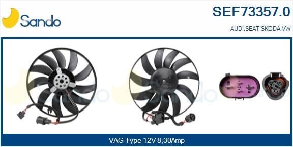 Sando SEF73357.0 Вентилятор радіатора охолодження SEF733570: Купити в Україні - Добра ціна на EXIST.UA!