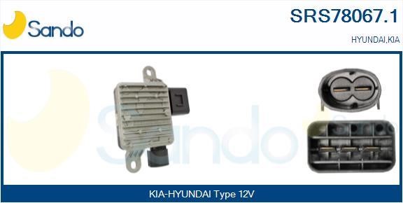Sando SRS78067.1 Додатковий резистор, електродвигун вентилятора радіатора SRS780671: Купити в Україні - Добра ціна на EXIST.UA!