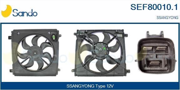 Sando SEF80010.1 Електродвигун, вентилятор радіатора SEF800101: Купити в Україні - Добра ціна на EXIST.UA!
