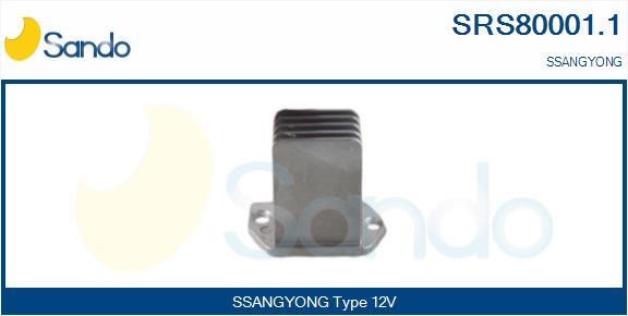 Sando SRS80001.1 Резистор, компресор салону SRS800011: Купити в Україні - Добра ціна на EXIST.UA!