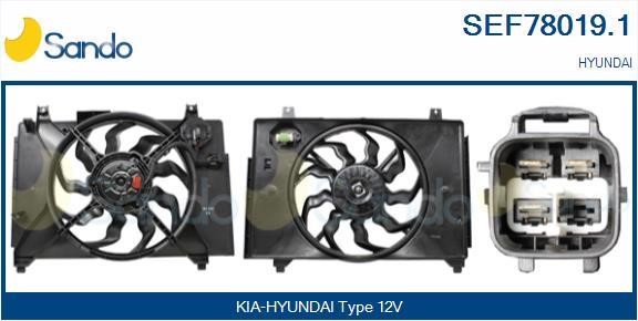 Sando SEF78019.1 Електродвигун, вентилятор радіатора SEF780191: Купити в Україні - Добра ціна на EXIST.UA!