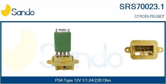 Sando SRS70023.1 Резистор, компресор салону SRS700231: Купити в Україні - Добра ціна на EXIST.UA!
