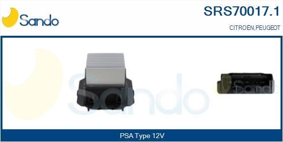Sando SRS70017.1 Резистор, компресор салону SRS700171: Купити в Україні - Добра ціна на EXIST.UA!