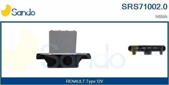 Sando SRS71002.0 Резистор, компресор салону SRS710020: Приваблива ціна - Купити в Україні на EXIST.UA!