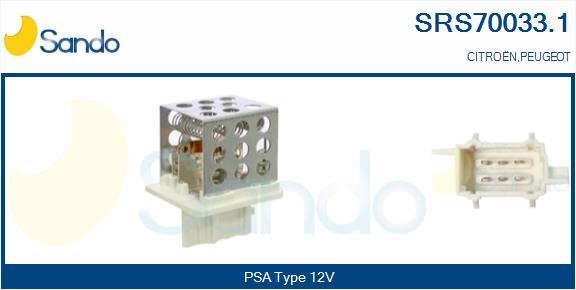 Sando SRS70033.1 Резистор, компресор салону SRS700331: Купити в Україні - Добра ціна на EXIST.UA!