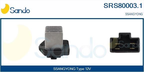 Sando SRS80003.1 Резистор, компресор салону SRS800031: Купити в Україні - Добра ціна на EXIST.UA!