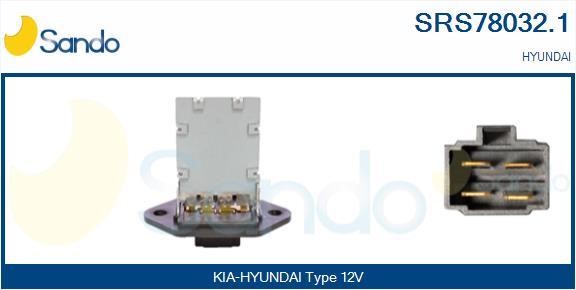 Sando SRS78032.1 Резистор, компресор салону SRS780321: Приваблива ціна - Купити в Україні на EXIST.UA!