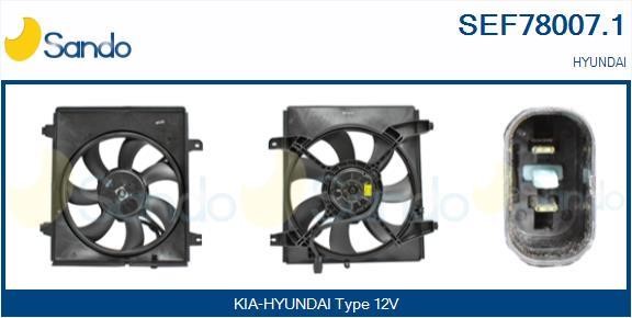 Sando SEF78007.1 Електродвигун, вентилятор радіатора SEF780071: Купити в Україні - Добра ціна на EXIST.UA!
