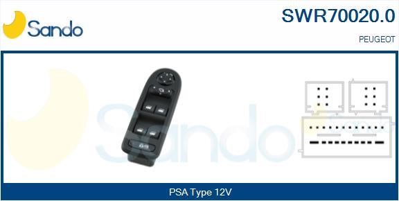 Sando SWR70020.0 Кнопка склопідіймача SWR700200: Купити в Україні - Добра ціна на EXIST.UA!