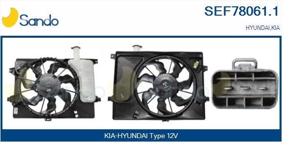 Sando SEF78061.1 Електродвигун, вентилятор радіатора SEF780611: Купити в Україні - Добра ціна на EXIST.UA!