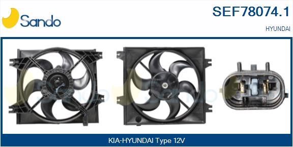 Sando SEF78074.1 Електродвигун, вентилятор радіатора SEF780741: Купити в Україні - Добра ціна на EXIST.UA!