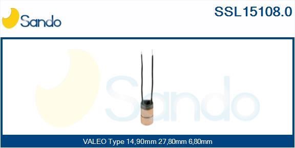 Sando SSL15108.0 Кільце контактне генератора SSL151080: Купити в Україні - Добра ціна на EXIST.UA!