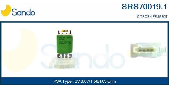 Sando SRS70019.1 Резистор, компресор салону SRS700191: Купити в Україні - Добра ціна на EXIST.UA!
