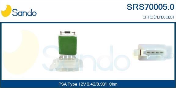 Sando SRS70005.0 Резистор, компресор салону SRS700050: Купити в Україні - Добра ціна на EXIST.UA!
