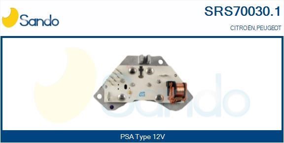 Sando SRS70030.1 Резистор, компресор салону SRS700301: Купити в Україні - Добра ціна на EXIST.UA!