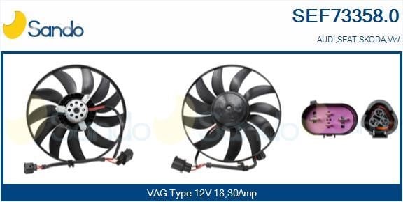 Sando SEF73358.0 Вентилятор радіатора охолодження SEF733580: Купити в Україні - Добра ціна на EXIST.UA!