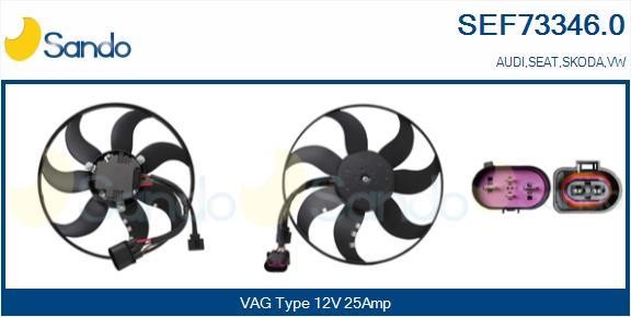 Sando SEF73346.0 Вентилятор радіатора охолодження SEF733460: Купити в Україні - Добра ціна на EXIST.UA!