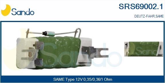 Sando SRS69002.1 Резистор, компресор салону SRS690021: Купити в Україні - Добра ціна на EXIST.UA!