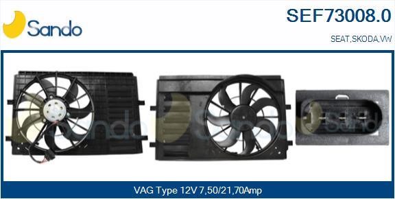 Sando SEF73008.0 Електродвигун, вентилятор радіатора SEF730080: Купити в Україні - Добра ціна на EXIST.UA!