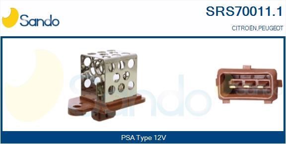 Sando SRS70011.1 Додатковий резистор, електродвигун вентилятора радіатора SRS700111: Купити в Україні - Добра ціна на EXIST.UA!