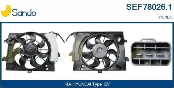 Sando SEF78026.1 Електродвигун, вентилятор радіатора SEF780261: Купити в Україні - Добра ціна на EXIST.UA!
