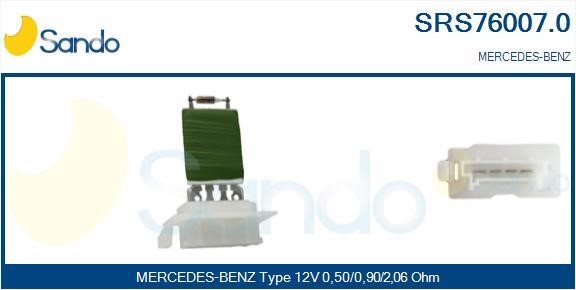 Sando SRS76007.0 Резистор, компресор салону SRS760070: Купити в Україні - Добра ціна на EXIST.UA!