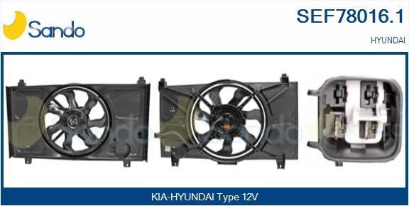 Sando SEF78016.1 Електродвигун, вентилятор радіатора SEF780161: Купити в Україні - Добра ціна на EXIST.UA!