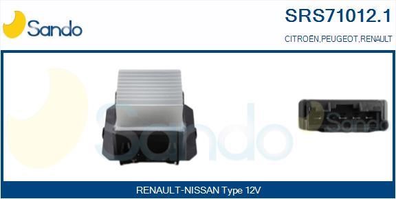 Sando SRS71012.1 Резистор, компресор салону SRS710121: Купити в Україні - Добра ціна на EXIST.UA!