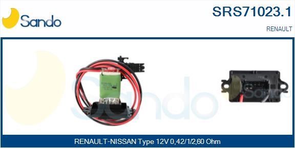 Sando SRS71023.1 Резистор, компресор салону SRS710231: Купити в Україні - Добра ціна на EXIST.UA!