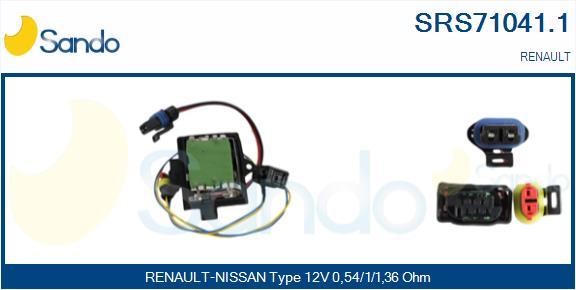 Sando SRS71041.1 Резистор, компресор салону SRS710411: Купити в Україні - Добра ціна на EXIST.UA!