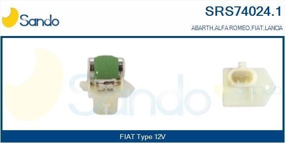 Sando SRS74024.1 Додатковий резистор, електродвигун вентилятора радіатора SRS740241: Купити в Україні - Добра ціна на EXIST.UA!