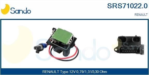 Sando SRS71022.0 Резистор, компресор салону SRS710220: Приваблива ціна - Купити в Україні на EXIST.UA!