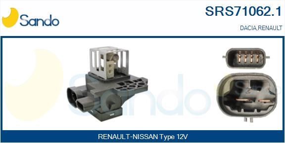 Sando SRS71062.1 Додатковий резистор, електродвигун вентилятора радіатора SRS710621: Купити в Україні - Добра ціна на EXIST.UA!