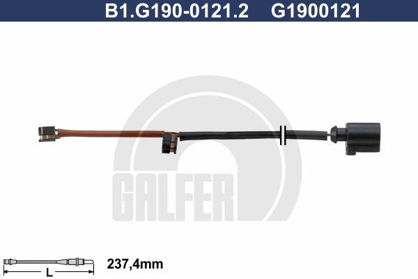 Galfer B1G19001212 Датчик зносу гальмівних колодок B1G19001212: Купити в Україні - Добра ціна на EXIST.UA!
