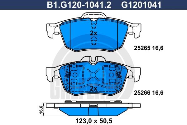 Galfer B1G12010412 Гальмівні колодки, комплект B1G12010412: Купити в Україні - Добра ціна на EXIST.UA!