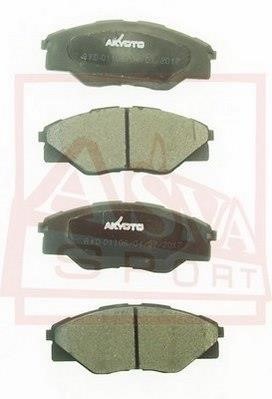 Asva AKD-01106 Гальмівні колодки, комплект AKD01106: Купити в Україні - Добра ціна на EXIST.UA!